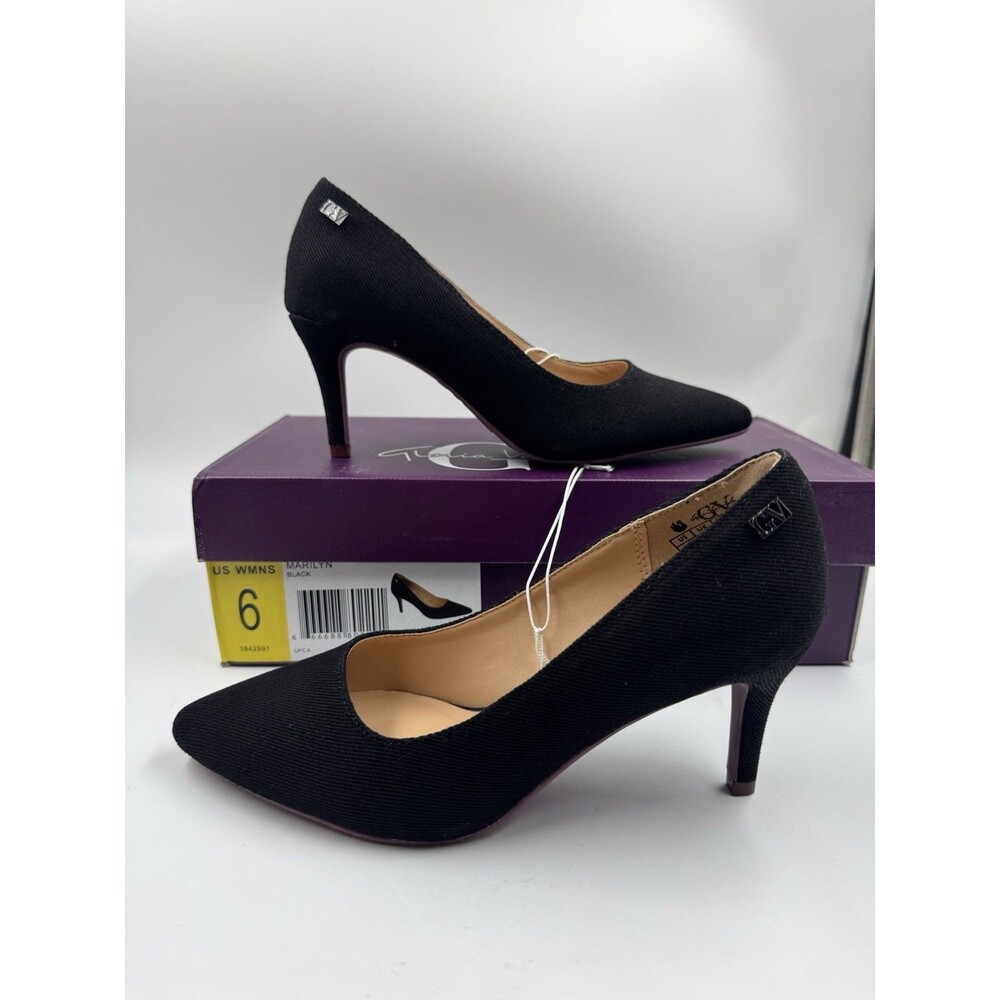 New Gloria Vanderbilt Women's Marilyn Pumps Black Closed Toe Heels Sz 6 Shoes - Picture 6 of 15